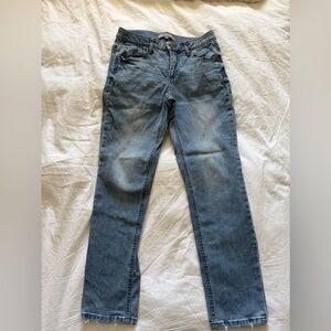 Wit & Wisdom Light Blue Women’s Gemma Mid-Rise Girlfriend Petite Jeans
